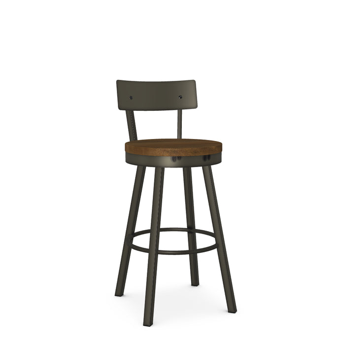 Lauren Barstool - Wood Seat / Metal Back