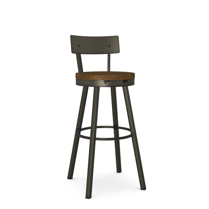 Lauren Spectator Stool - Wood Seat / Metal Back