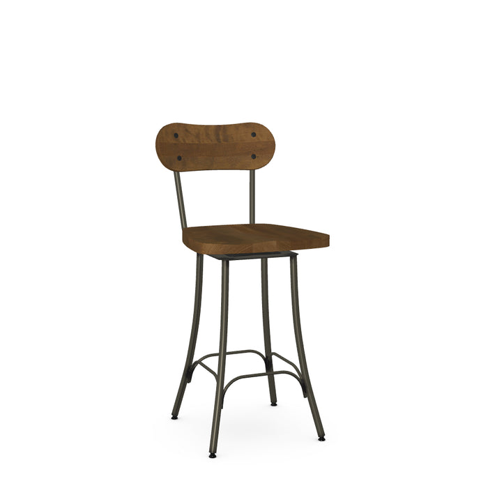 Bean Counter Stool - Wood Seat