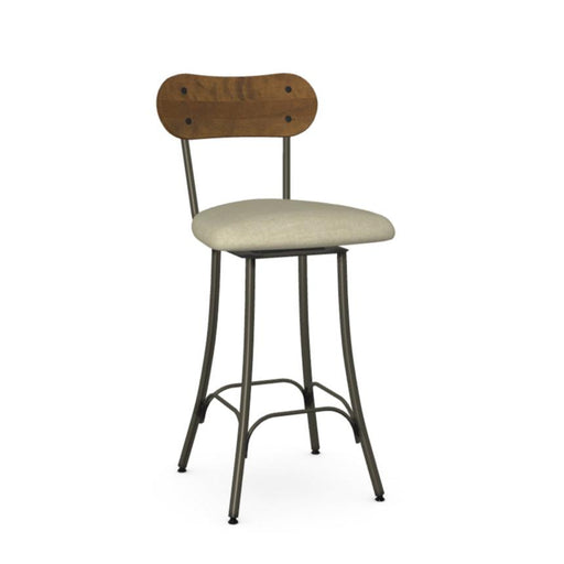 Bean Swivel Uph. Wood 26" Counter Stool