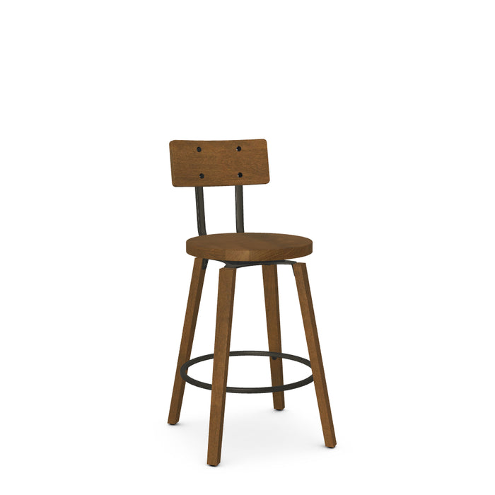 Esteban Counter Stool - Wood Seat