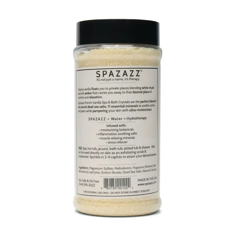 17 oz. Of Spazazz French Vanilla Calm Crystals - The Great Escape