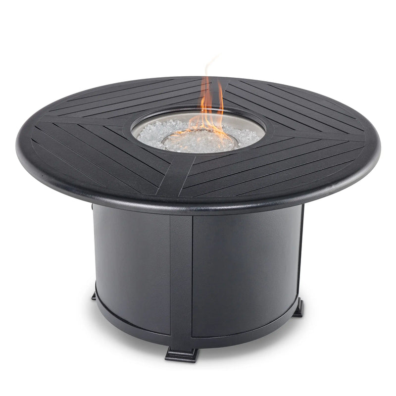 42" Ebony Fire Table W/ Lid - The Great Escape