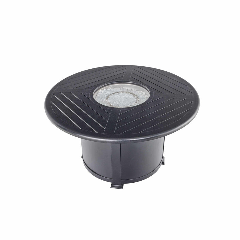 42" Ebony Fire Table W/ Lid - The Great Escape