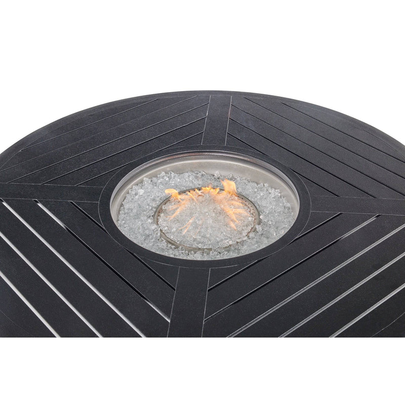 42" Ebony Fire Table W/ Lid - The Great Escape