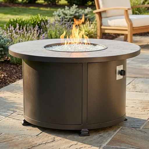 42" Santorini Graphite Fire Table - The Great Escape