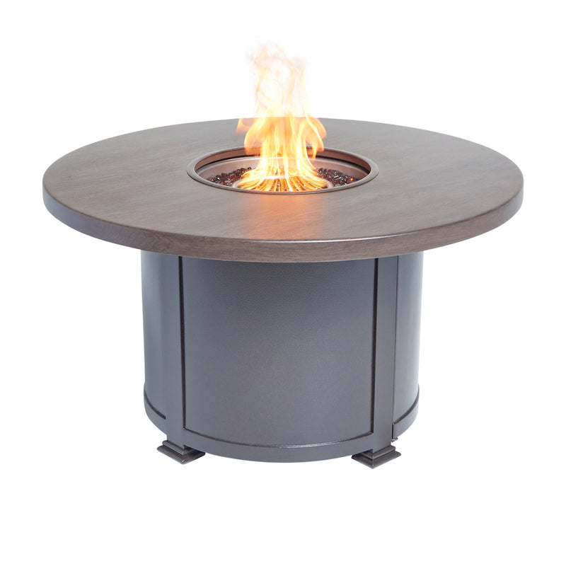 42" Scoria Erie Etch Fire Table W/ Lid - The Great Escape