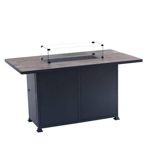 42" X 72" Urban Counter Height Fire Table W/ Lid - The Great Escape