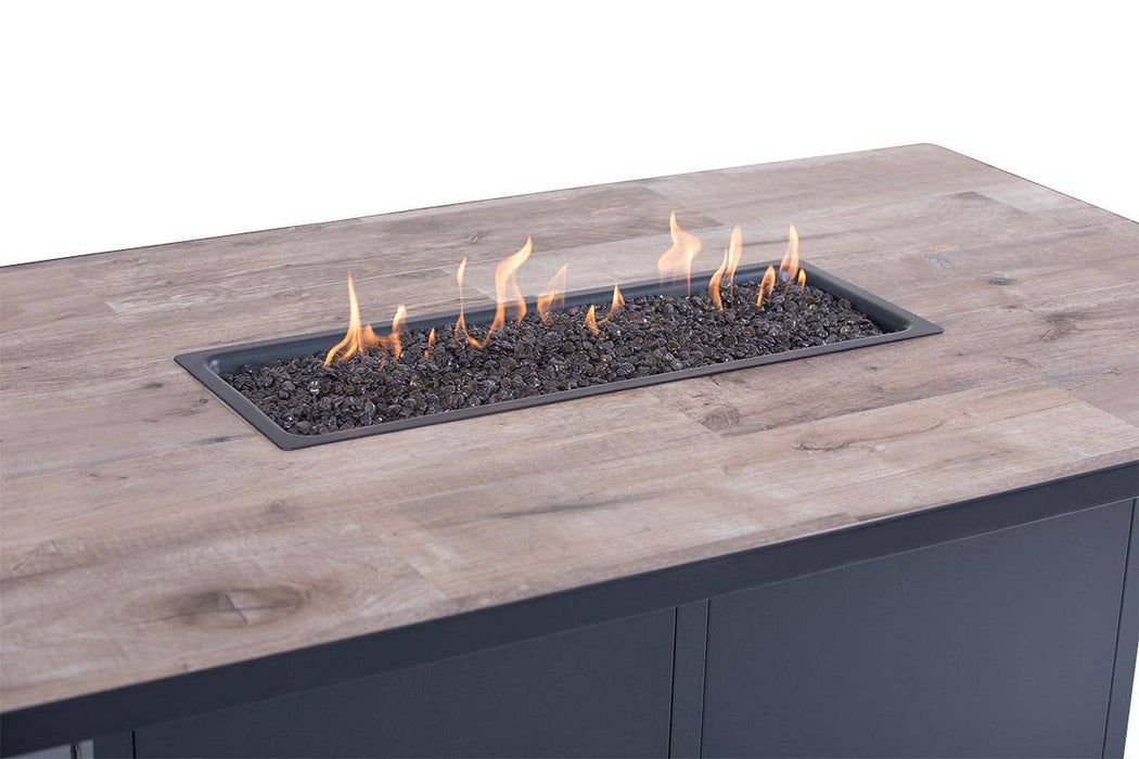 42" X 72" Urban Counter Height Fire Table W/ Lid - The Great Escape