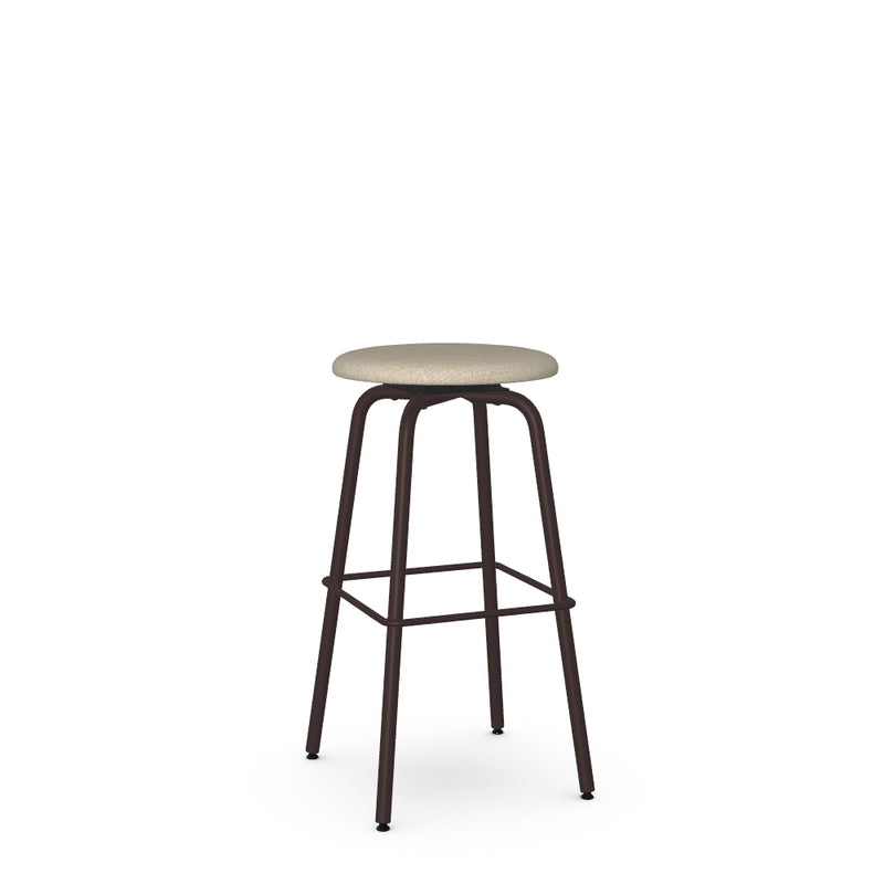 Button Backless Barstool - Material Seat - The Great Escape