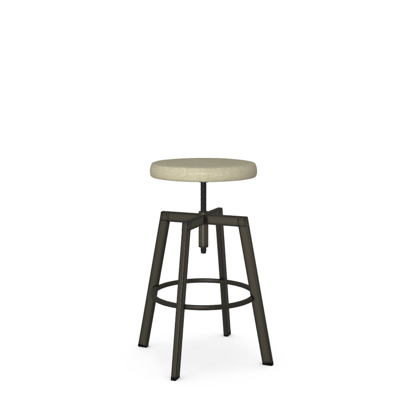 Architect Adjustable Backless Stool - Material Seat - The Great Escape