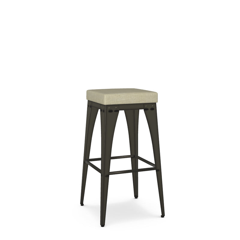 Upright Backless Barstool - Material Seat - The Great Escape