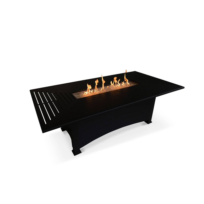 44" X 84" Farnham Ebony Fire Dining Table - The Great Escape