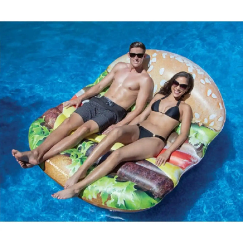 Cheeseburger Island Inflatable Mattress - The Great Escape