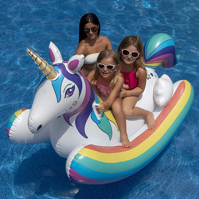 Unicorn Rocker Inflatable Ride On - The Great Escape
