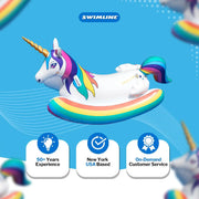 Unicorn Rocker Inflatable Ride On - The Great Escape