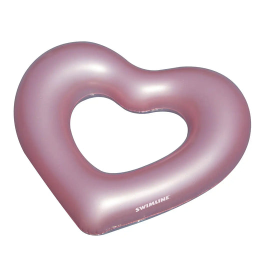 Metallic Heart Inflatable Ring - The Great Escape