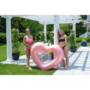 Metallic Heart Inflatable Ring - The Great Escape