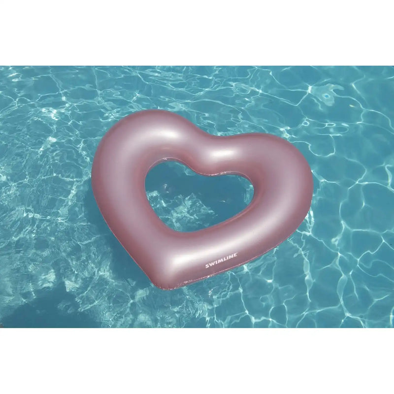 Metallic Heart Inflatable Ring - The Great Escape