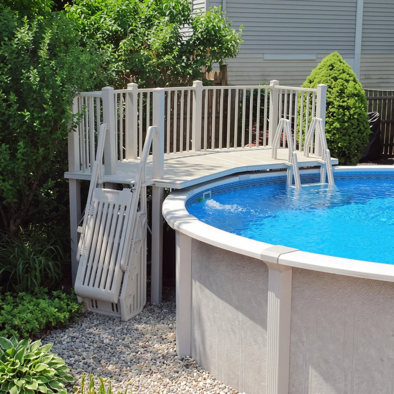 5'x13.5' Resin Fan Pool Deck - The Great Escape