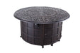 48" Tuscany Fire Table W/ Lid - The Great Escape