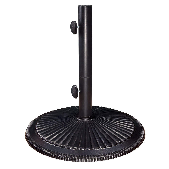 50LB Classic Cast Iron Umbrella Base - Black - The Great Escape