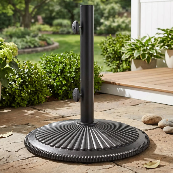 Treasure Garden 50 lb Classic Market Umbrella Base (Black Finish)