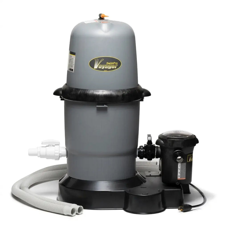 150 Swimpro 2HP Element Tank W/ 2 Speed Twist Lock Pump, Cartridge, Base, Fittings, & Hoses - The Great Escape