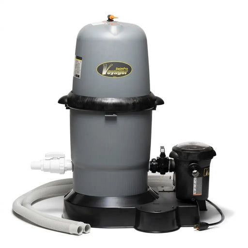 150 Swimpro 2HP Element Tank W/ 2 Speed Twist Lock Pump, Cartridge, Base, Fittings, & Hoses - The Great Escape