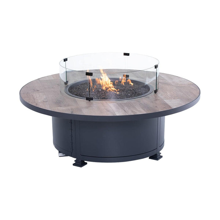 54" Santorini Graphite Fire Table - The Great Escape