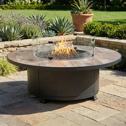 54" Santorini Graphite Fire Table - The Great Escape