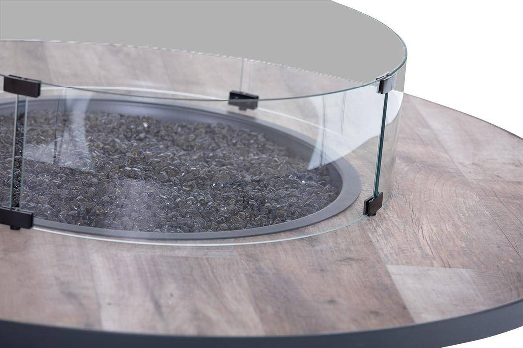 54" Santorini Graphite Fire Table - The Great Escape