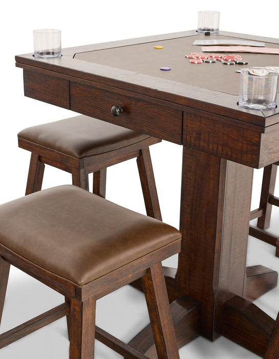 Cumberland 36"Sq Game Table w/ 4 Backless Stools