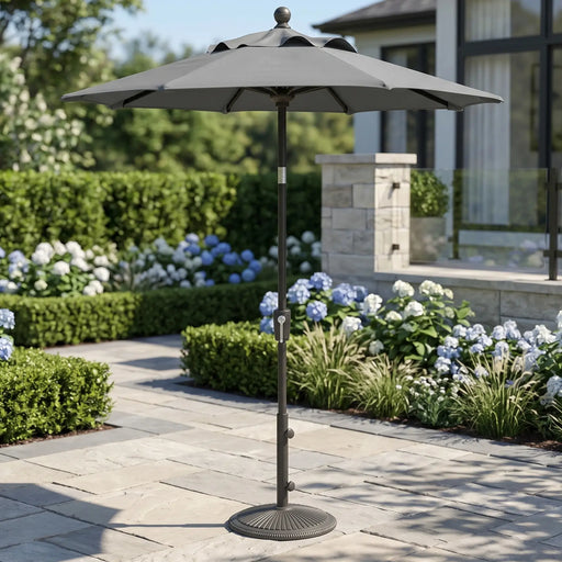 6' Classic Umbrella - Charcoal - The Great Escape