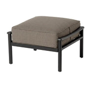 Stratford Black Cushioned Ottoman Cast Shale "RAIN" - The Great Escape