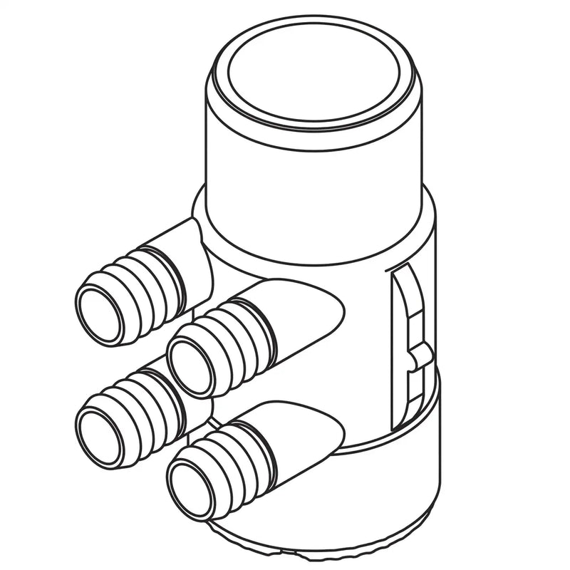 4 Port Manifold 0.75" Barbed x 2" Slip - The Great Escape