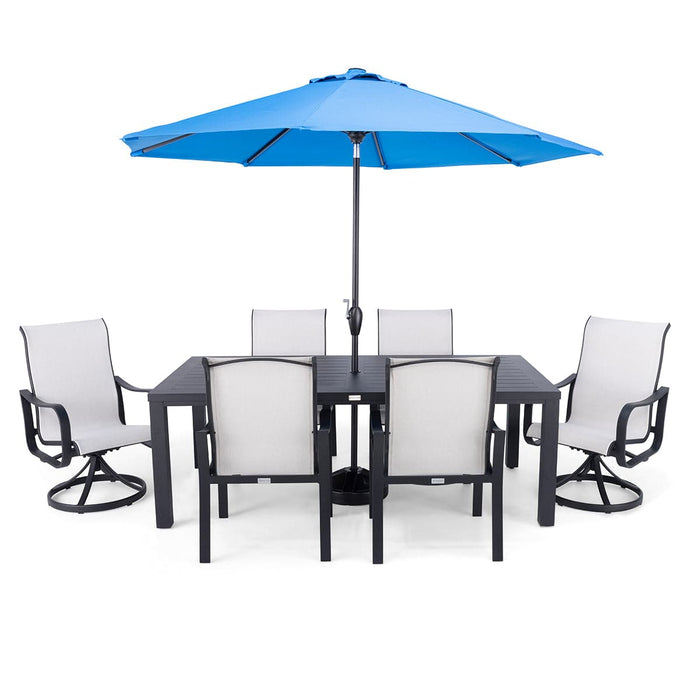 7 Piece Black Coastline Dining Group