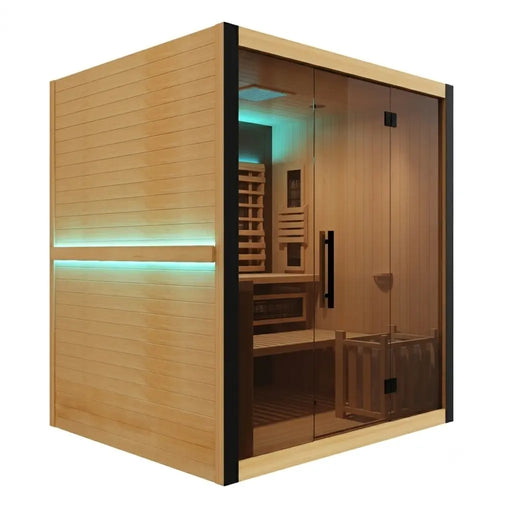 4 Person Combo Infrared and Steam Sauna With Bluetooth - The Great Escape