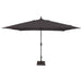 8'x11' Designer Umbrella - Canvas Coal - The Great Escape