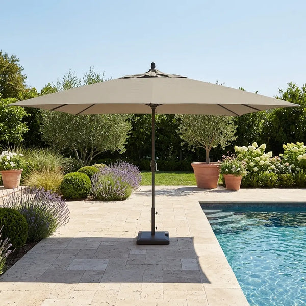 Patio Umbrella, Outdoor 8'x11' Rectangle, Quick Ship