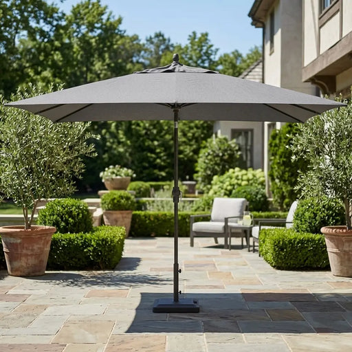 8'x11' Designer Umbrella - Slate Grey - The Great Escape