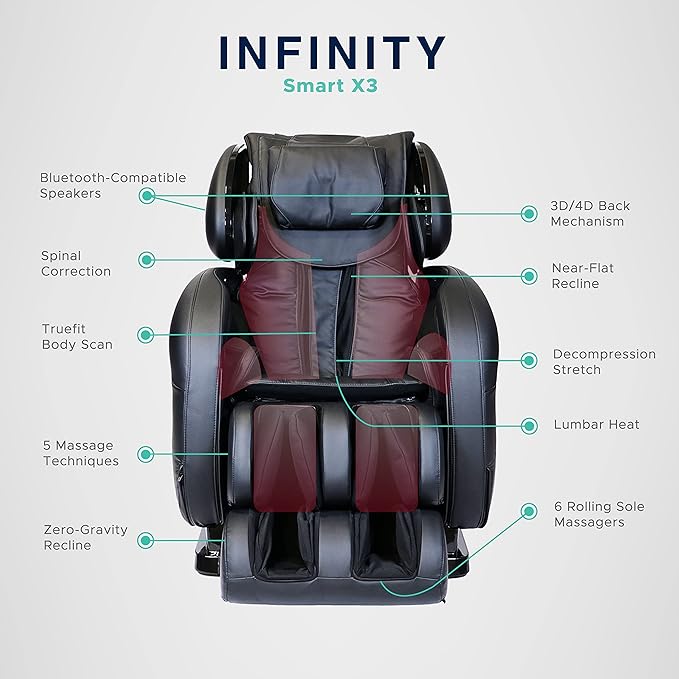 Smart Chair X3 4D Massage Chair - Brown