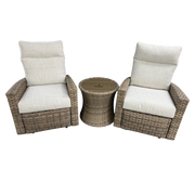 Arcadia 3 Piece Recliner Group Driftwood Brown - The Great Escape 