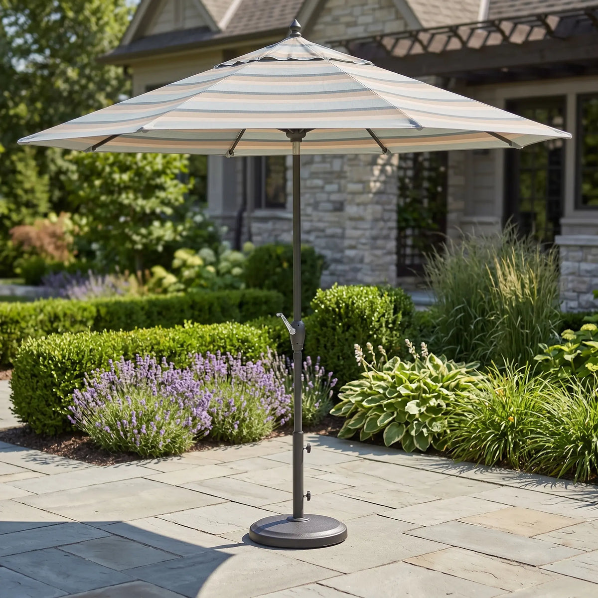 cg patio umbrella Grand Outdoor 12 FT Offset Cantilever Sunbrella Umbrella, Patio foot patio umbrella comes with a 2.4 Garvee 13' Double-Sided Umbrella, Outdoor