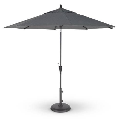 9' Designer Umbrella - Slate Grey - The Great Escape