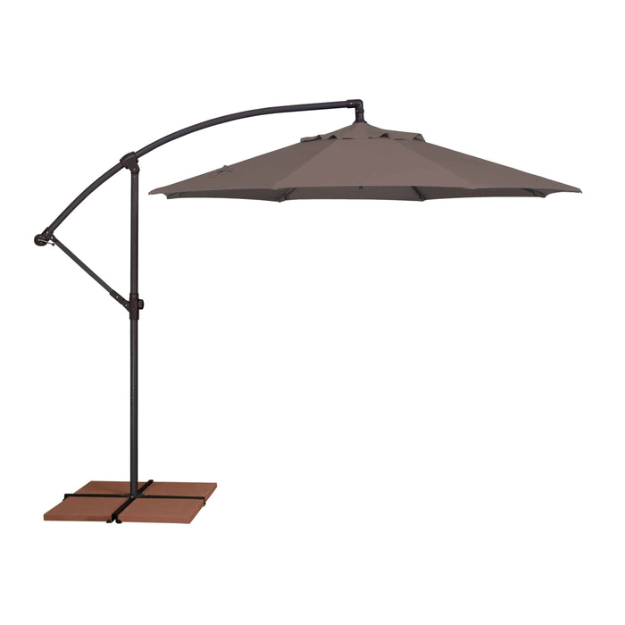 9' Octagon X-Base Cantilever Umbrella - Taupe - The Great Escape