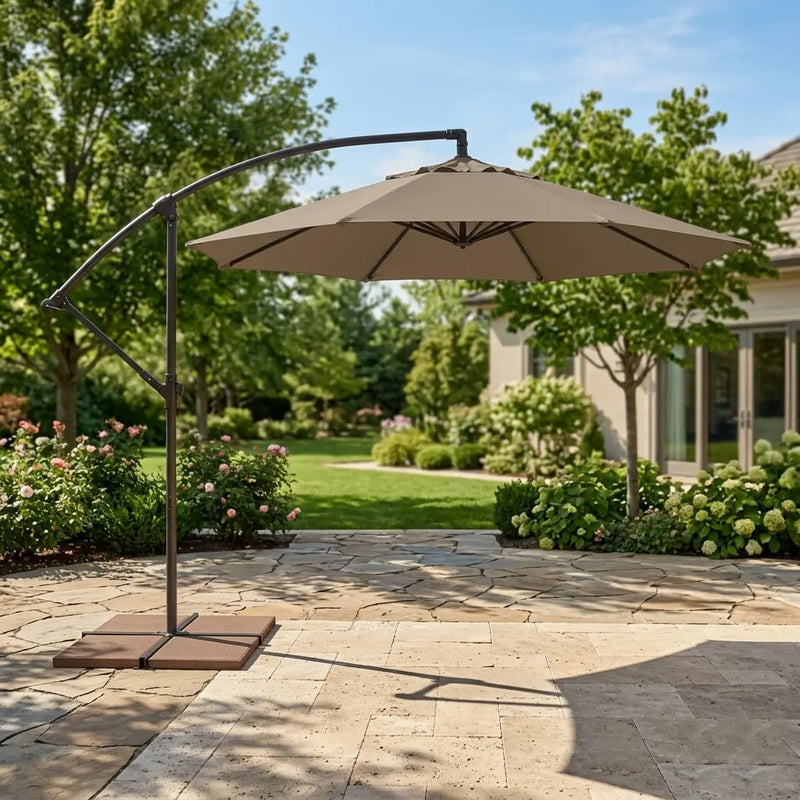9' Classic Octagon Non-Tilt Cantilever Umbrella - The Great Escape