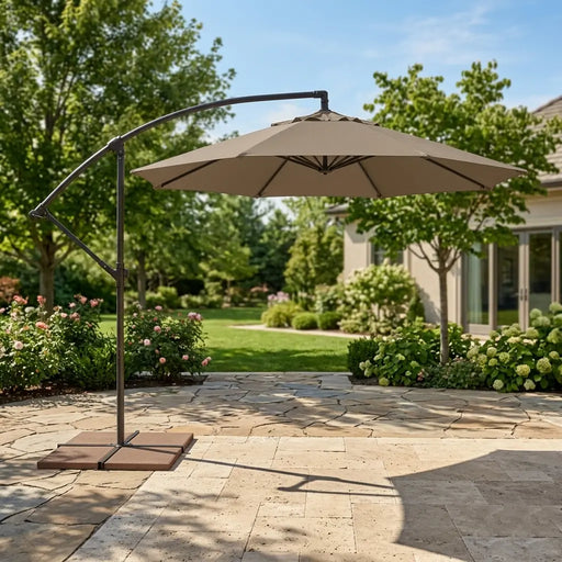 garden oasis 9 patio umbrella Abba 9FT Lyon Outdoor Patio Outdoor Table Umbrella with Push Button Tilt and Crank Market Umbrella 8 Sturdy Ribs UV Protection Waterproof for Deck Backyard Pool, Black & to offer even longer color retention rating than competing material sources. 9' Classic Octagon Non-Tilt Cantilever
