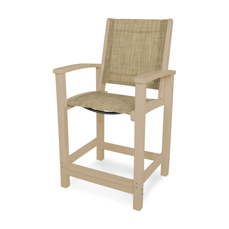 Coastal Sling Counter Height Chair - The Great Escape