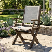 Coastal Kona Sling Folding Dining Arm Chair - The Great Escape